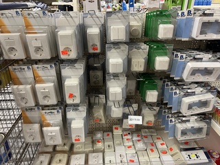 Partij  Electra fix berker opbouw diverse schakelmat.